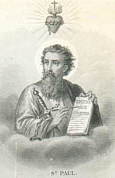 St. Paul appeared to St. Thomas Aquinas